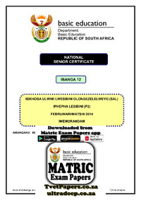 IsiXhosa SAL P2 Feb-March 2014 Memo.pdf